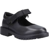 Hush Puppies Astrid Schleifen Leder Mädchen schwarze Schuhe