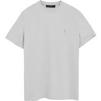 Basic Baumwoll-T-Shirt mit Rundhalsausschnitt