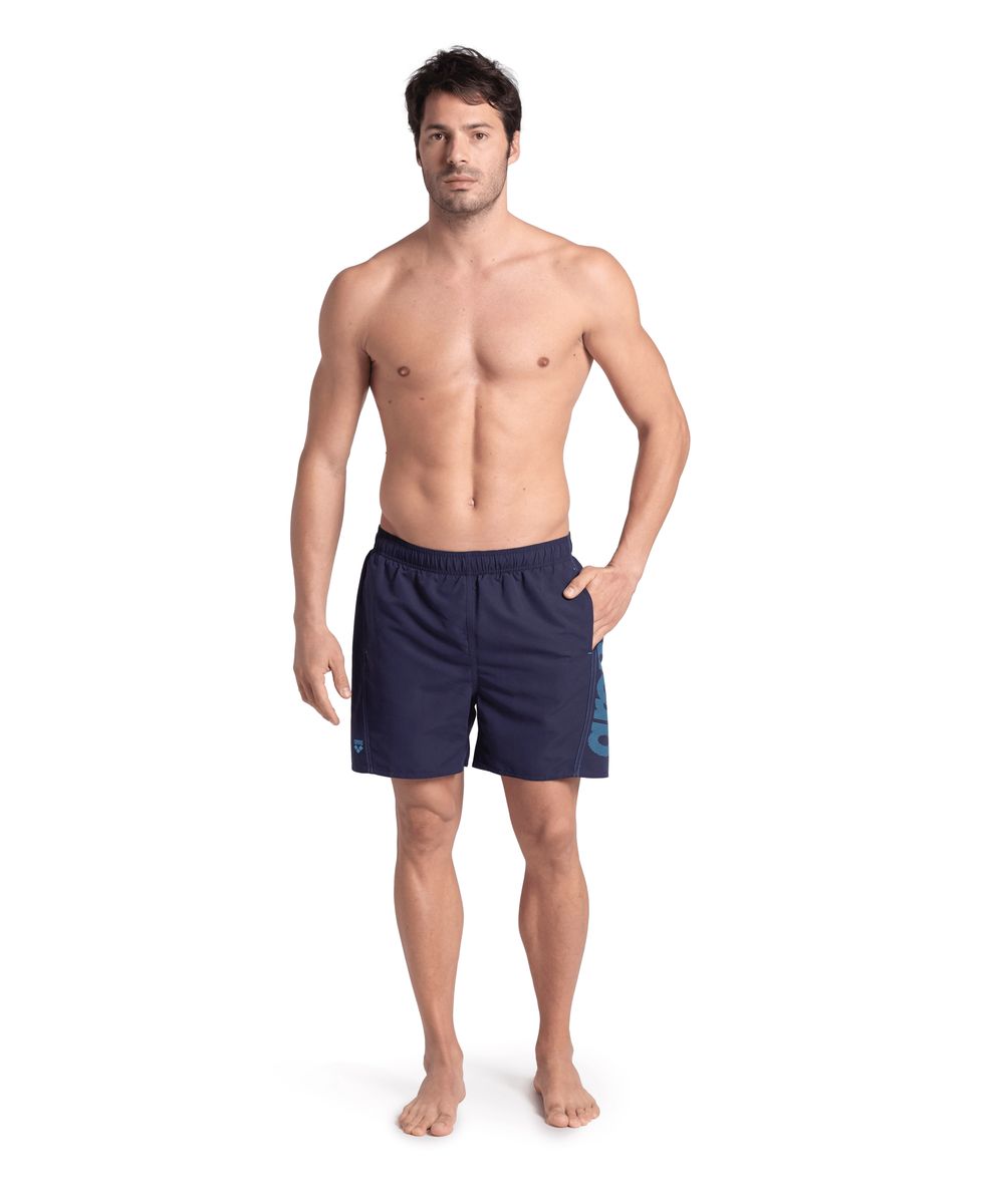 Sportliche Strandshorts mit Logoprint