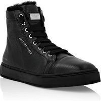 Leder High-Top Mode Sneaker