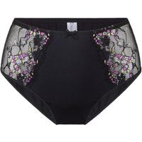 High-Waist Slip mit floralem Jacquardmuster