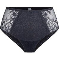 High-Waist Slip mit floralem Jacquardmuster