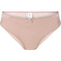 Mikrofaser-Slip mit Spitzenbesatz