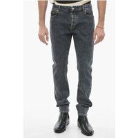 Graue Slim Fit Jeans aus Denim