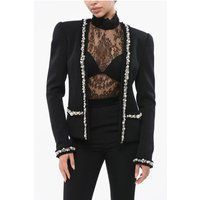 Elegante Blazerjacke mit Perlenverzierung