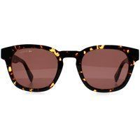 Runde Schildpatt-Sonnenbrille mit braunen Gläsern