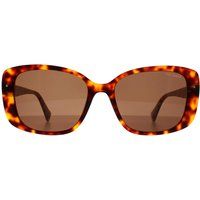 Schildpatt-Sonnenbrille mit Blumenmuster
