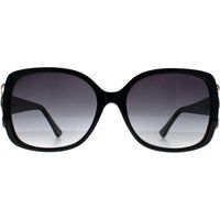 Übergroße schwarze Butterfly-Sonnenbrille