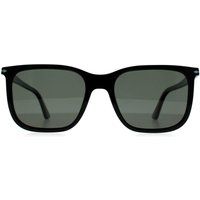 Klassische Sonnenbrille mit schwarzem Rahmen, polarisierte Gläser