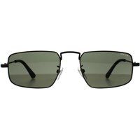 Rechteckige Rotguss-Grüne Sonnenbrille