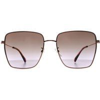 Quadratische Sonnenbrille mit Farbverlauf Roségold