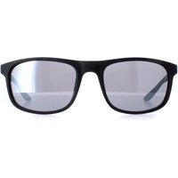 Matte schwarze Sonnenbrille mit quadratischem Rahmen