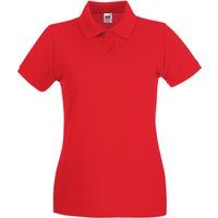 Fruit of the Loom - "Premium" Poloshirt für Damen (Rot)