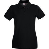 Fruit of the Loom - "Premium" Poloshirt für Damen (Schwarz)