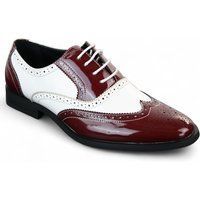 Herren Zweifarbige Brogue aus Lackleder