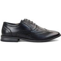 Klassische schwarze Oxford-Brogue Herrenschuhe