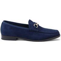 Herren-Wildleder-Mokassins mit Metalldetail