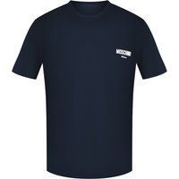 Klassisches marineblaues T-Shirt mit Logo