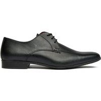 Elegante schwarze Oxford-Lederschuhe