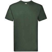 Fruit of the Loom - "Super Premium" T-Shirt für Herren/Damen Unisex (Flaschengrün)