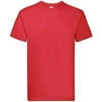 Fruit of the Loom - "Super Premium" T-Shirt für Herren/Damen Unisex (Rot)