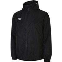 Umbro - "Total" Jacke, wasserfest für Herren - Training (Schwarz/Weiß)