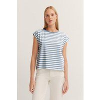 Gestreiftes T-Shirt mit lockerer Passform