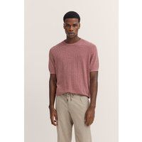 Herren Strick T-Shirt mit Textur