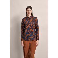 Langärmelige Bluse mit grafischem Print