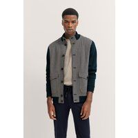 Sweatjacke mit Hahnentrittmuster und Strickärmeln