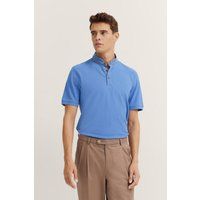 Herren Poloshirt mit Stehkragen