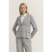 Gestreifter, einreihiger Blazer Anzug