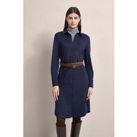 Lässiges Jersey-Hemdkleid mit Knopfleiste