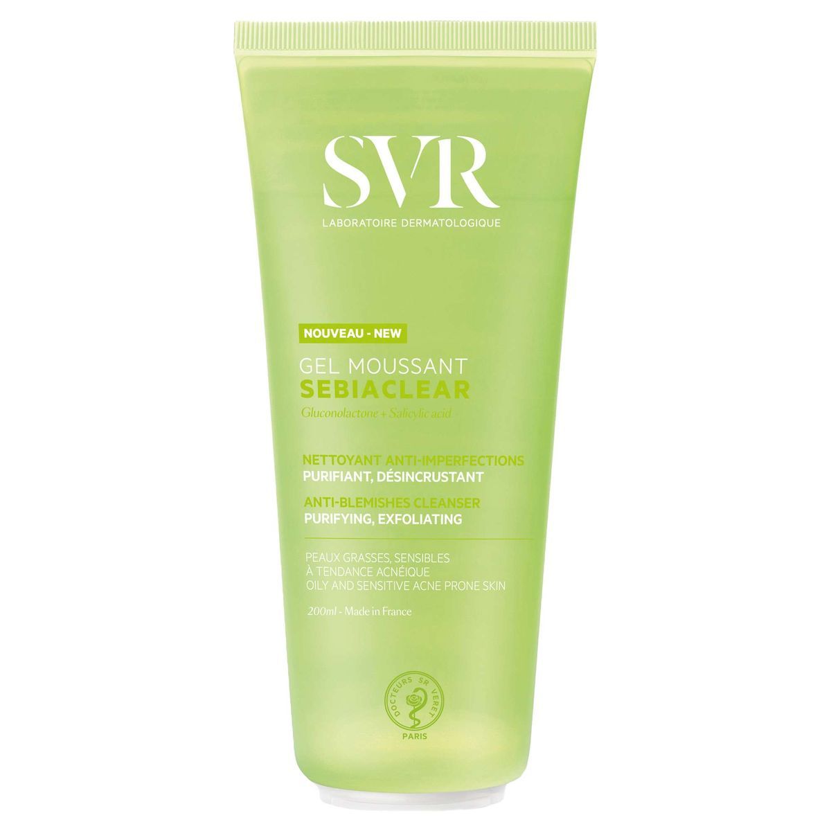 SVR Sebiaclear 200 ml schäumender Salicylsäure-Reiniger für fettige Haut