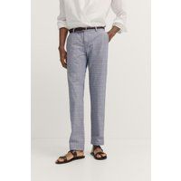 Herren Chino mit Karomuster, schmale Passform