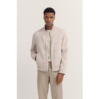 Herren Blouson Jacke mit Jacquard-College-Kragen