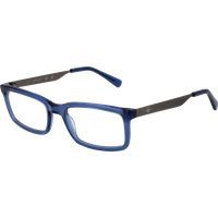 Rechteckige Blaue Vollrandbrille