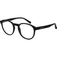 Matte schwarze, runde Vollrandbrille