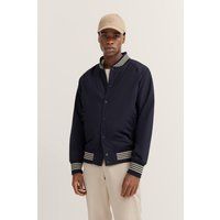 Herren Klassische Collegejacke mit Streifen