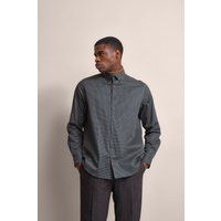 Gemustertes Slim-Fit-Satinhemd