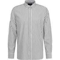 Gestreiftes Button-Down-Satin-Twill-Hemd