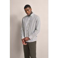 Bedrucktes Oxfordhemd mit Button-Down-Kragen