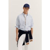Baumwollhemd mit Muster, Modern Fit