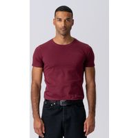 Burgunderrotes klassisches Muskel-T-Shirt