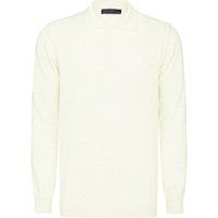 Herren Strickpolo Langarmshirt