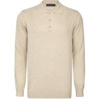 Herren Strickpolo Langarmshirt