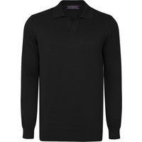 Klassischer Langarm-Polo-Pullover