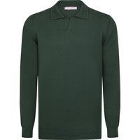 Klassischer Langarm-Polo-Pullover