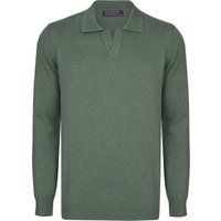 Klassischer Langarm-Polo-Pullover