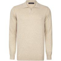 Klassischer Langarm-Polo-Pullover